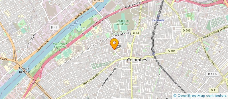 localisation de l'entreprise SYND.COPR. DU 23 R EDGAR QUINET 92 COLOM à COLOMBES