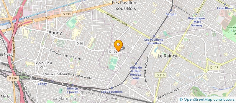 localisation de l'entreprise SYND.COPR. DU 23 RUE A.THOMAS 93 LES PAV à LES PAVILLONS-SOUS-BOIS