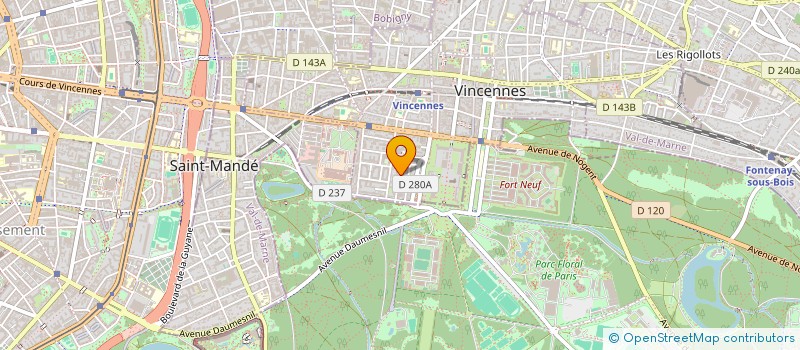 localisation de l'entreprise SYND.COPR. DU 23 RUE ANATOLE FRANCE 9 à VINCENNES