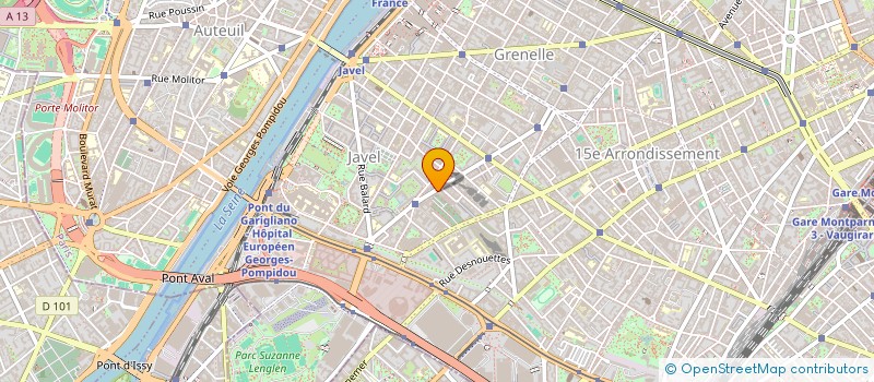 localisation de l'entreprise SYND COPR DU 23 RUE BAUSSET 75015 PARIS  PARIS