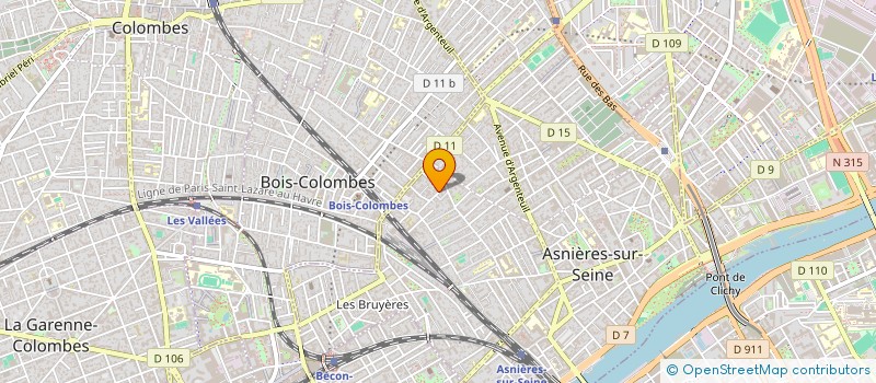 localisation de l'entreprise SYND COPR DU 23 RUE HENRI MOREAU 92 ASNI  ASNIERES-SUR-SEINE