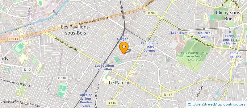 localisation de l'entreprise SYND.COPR. DU 23 RUE LOUIS BLANC PARIS 1  LIVRY-GARGAN