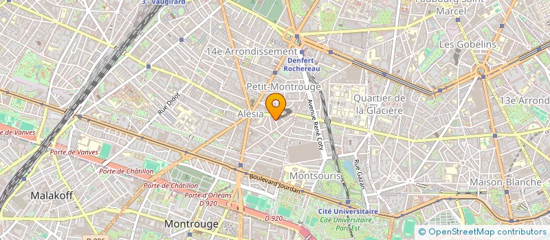 localisation de l'entreprise SYND COPR DU 23 RUE MONTBRUN    75014 PA  PARIS