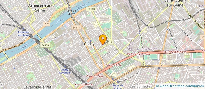 localisation de l'entreprise SYND.COPR. DU 24 ALLEE GAMBETTA 92 CLICH à CLICHY