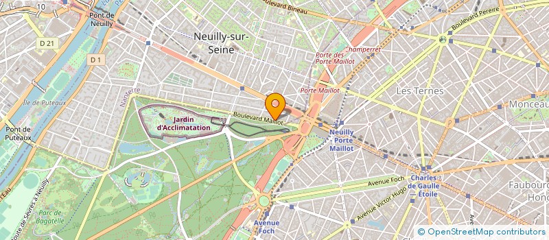 localisation de l'entreprise SYND.COPR. DU 24 BD MAILLOT 92 NEUILLY à NEUILLY-SUR-SEINE