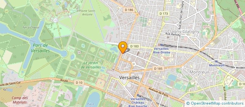 localisation de l'entreprise SYND.COPR. DU 24 RUE DES RESERVOIRS à VERSAILLES