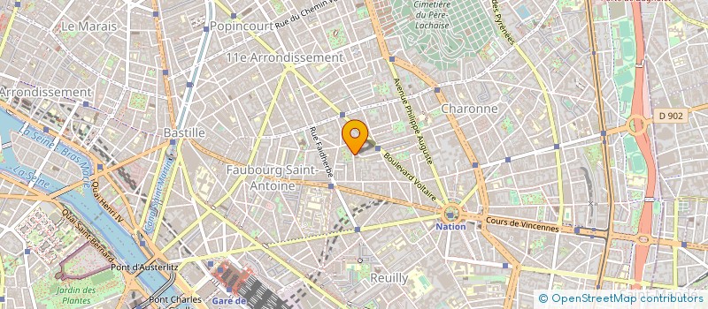 localisation de l'entreprise SYND.COPR. DU 24 RUE TITON 75011 PARIS R  PARIS