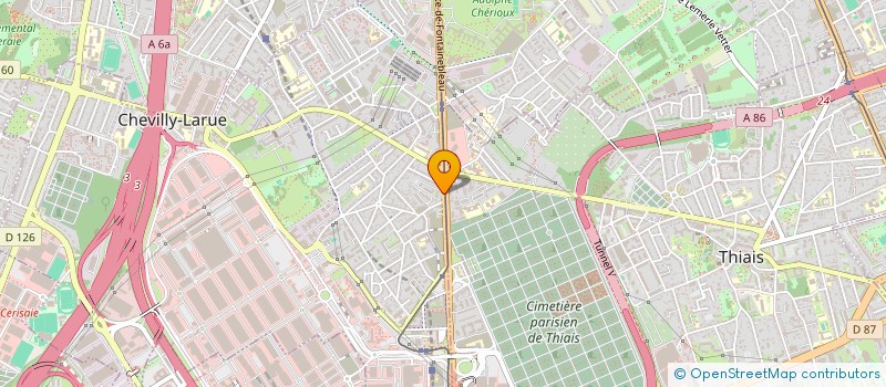 localisation de l'entreprise SYND.COPR. DU 248 A 254.  CHEVILLY-LARUE