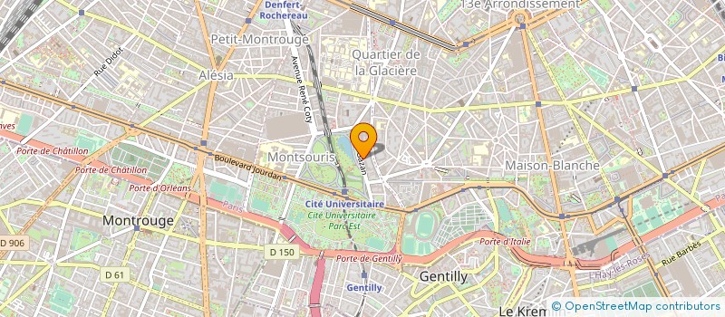 localisation de l'entreprise SYND COPR DU 25 29 RUE GAZAN 75014 PARIS  PARIS