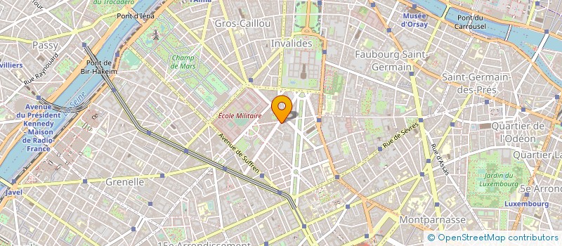 localisation de l'entreprise SYND COPR DU 25 AVENUE DE SEGUR 75007 PA  PARIS