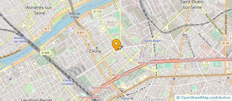 localisation de l'entreprise SYND.COPR. DU 25 B RUE D ALSACE 92 CLICH à CLICHY