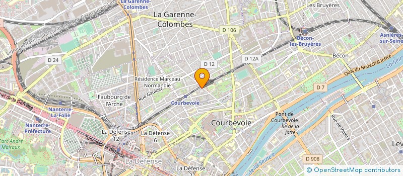 localisation de l'entreprise SYND.COPR. DU 25 RUE BARBES 92 COURBEVO à COURBEVOIE