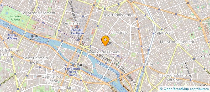 localisation de l'entreprise SYND COPR DU 25 RUE BOURG TIBOURG 75004  PARIS