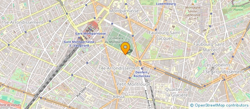 localisation de l'entreprise SYND.COPR. DU 25 RUE FROIDEVAUX 75014 PA  PARIS