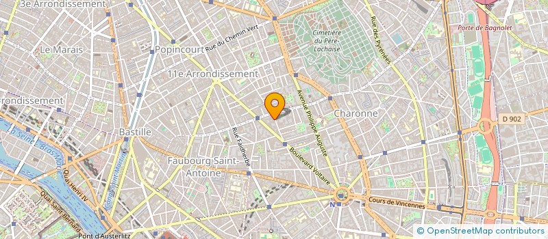 localisation de l'entreprise SYND COPR DU 25 RUE LEON FROT   75011 PA  PARIS