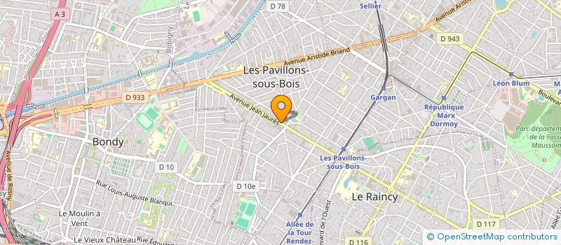 localisation de l'entreprise SYND.COPR. DU 251 255 RUE EDOUARD VAILLA à LES PAVILLONS-SOUS-BOIS