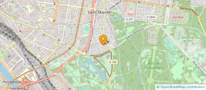 localisation de l'entreprise SYND.COPR. DU 26 AV STE MARIE 94 ST MAND à SAINT-MANDE