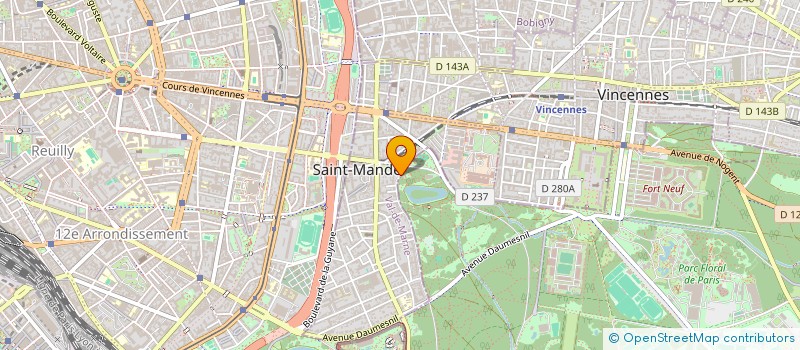 localisation de l'entreprise SYND.COPR. DU 26 CH DE L ETANG  94 SAINT  SAINT-MANDE