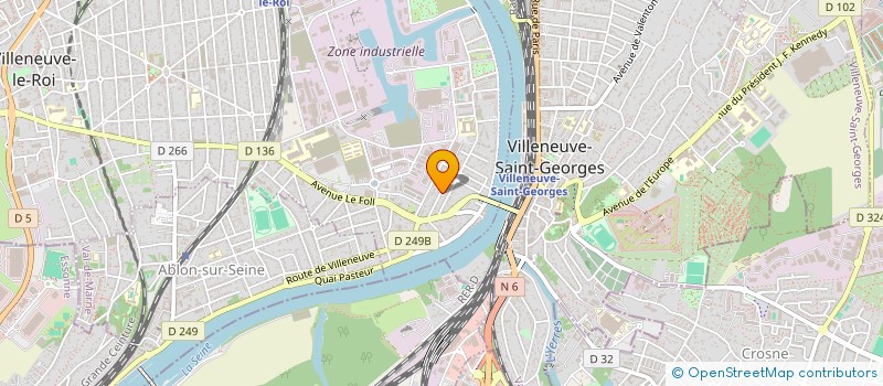 localisation de l'entreprise SYND.COPR. DU 26 R AMEDEE SIMON  VILLENEUVE-LE-ROI