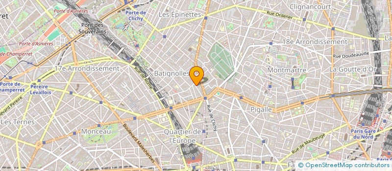 localisation de l'entreprise SYND COPR DU 26 RUE BIOT 75017  PARIS RE  PARIS