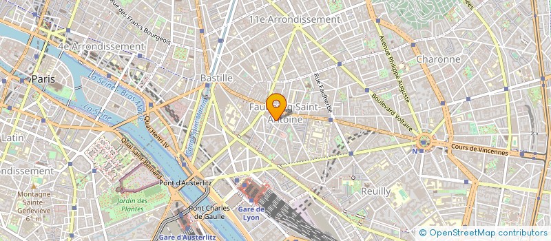 localisation de l'entreprise SYND.COPR. DU 26 RUE CHARLES    BAUDELAI  PARIS