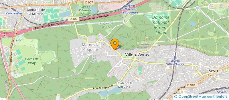 localisation de l'entreprise SYND COPR DU 27 RUE DE MARNE  VILLE-D'AVRAY