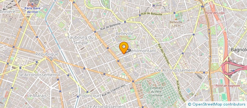 localisation de l'entreprise SYND.COPR. DU 27 RUE ETIENNE    DOLET 75  PARIS