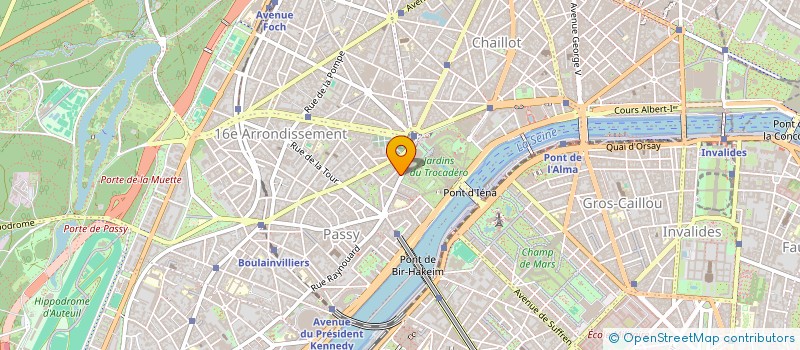 localisation de l'entreprise SYND.COPR. DU 27 RUE FRANKLIN   75116 PA  PARIS