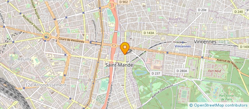 localisation de l'entreprise SYND.COPR. DU 27 RUE SACROT 94  ST MANDE à SAINT-MANDE