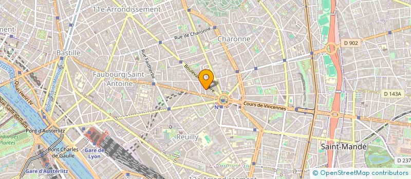 localisation de l'entreprise SYND COPR DU 271 RUE DU FG SAIINT ANTOIN  PARIS