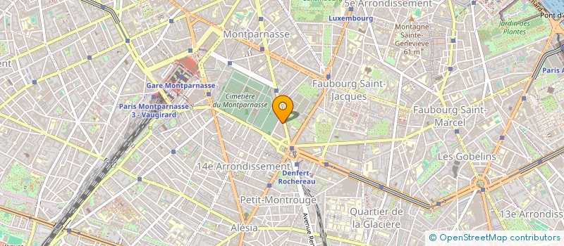 localisation de l'entreprise SYND COPR DU 272 BD RASPAIL     75014 PA  PARIS