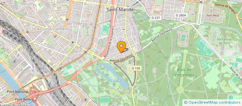 localisation de l'entreprise SYND.COPR. DU 28 AV. ANDRE VIVIEN à SAINT-MANDE