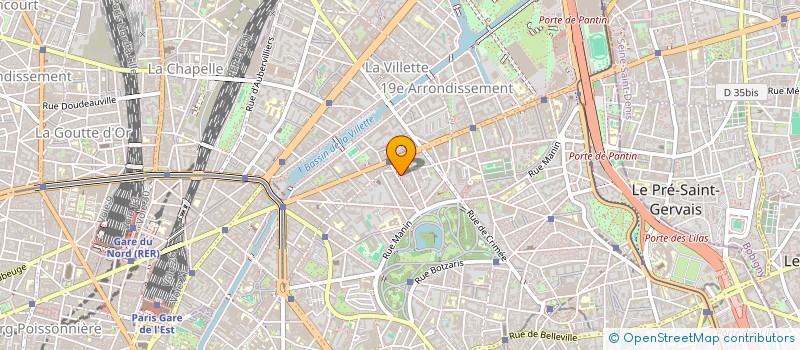 localisation de l'entreprise SYND.COPR. DU 28 AVE LAUMIERE   75019 PA  PARIS