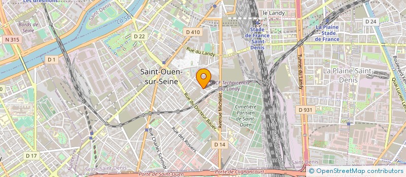 localisation de l'entreprise SYND.COPR. DU 28 RUE ALPHONSE HELBRONNER à SAINT-OUEN-SUR-SEINE