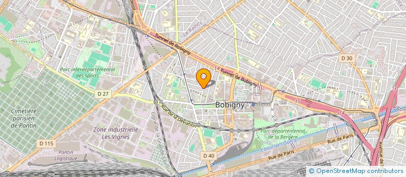 localisation de l'entreprise SYND.COPR. DU 29 31 RUE GILBERT HANOT 93  BOBIGNY