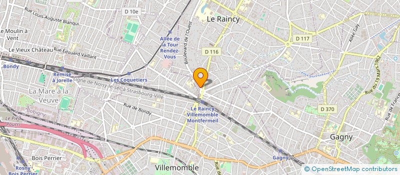 localisation de l'entreprise SYND.COPR. DU 29 AVENUE THIERS  93340 LE  LE RAINCY