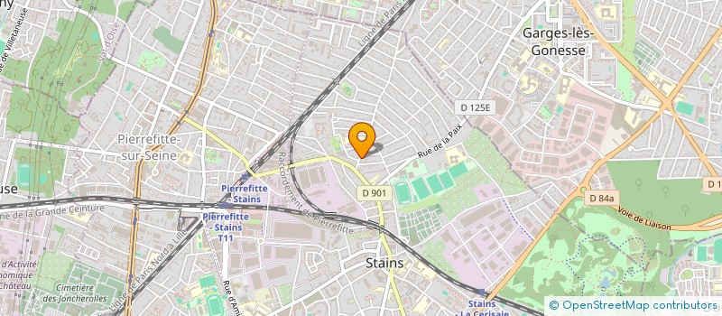 localisation de l'entreprise SYND.COPR. DU 29 CH. PLATRIERES RESID. V à STAINS