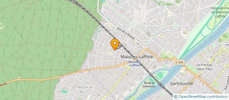 localisation de l'entreprise SYND.COPR. DU 29 RUE D'ACHERES  78 MAISO  MAISONS-LAFFITTE