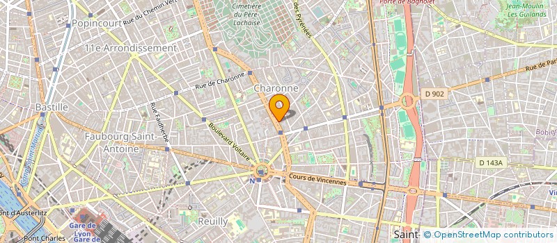 localisation de l'entreprise SYND.COPR. DU 29 RUE D AVRON    75020 PA  PARIS