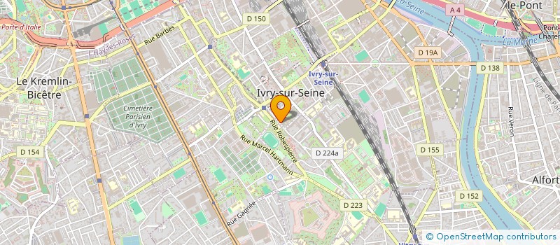 localisation de l'entreprise SYND.COPR. DU 29 RUE MARAT 94 IVRY SUR à IVRY-SUR-SEINE