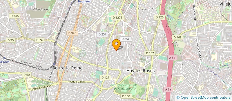localisation de l'entreprise SYND.COPR. DU 3 7 RUE DU PARC 94 L HAY L à L'HAY-LES-ROSES