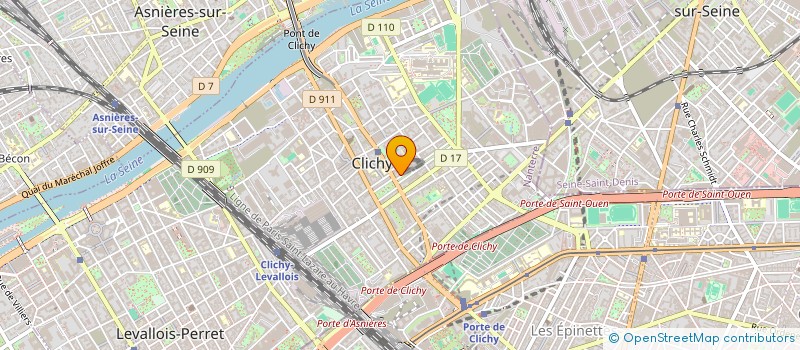 localisation de l'entreprise SYND.COPR. DU 3 ALLEE LEON GAMBETTA à CLICHY