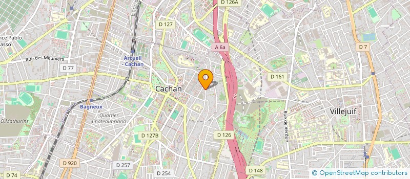 localisation de l'entreprise SYND.COPR. DU 3 AU 9 RUE DES VIGNES à CACHAN