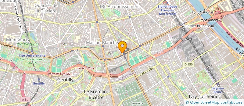 localisation de l'entreprise SYND.COPR. DU 3 AV DE CHOISY PARIS 13 RE  PARIS