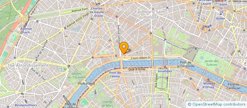 localisation de l'entreprise SYND COPR DU 3 AVE MONTAIGNE    75008 PA  PARIS