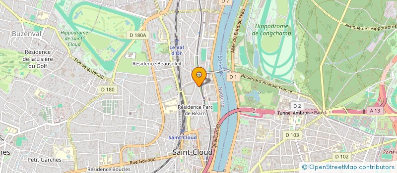 localisation de l'entreprise SYND COPR DU 3 BD JULES PELTIER RES GAMMA à SAINT-CLOUD