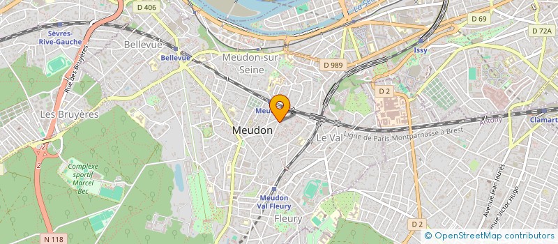 localisation de l'entreprise SYND.COPR. DU 3 BIS RUE JEAN BRUNET 9 à MEUDON