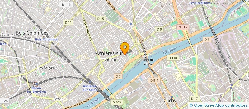 localisation de l'entreprise SYND.COPR. DU 3 RUE BUFFON 92 ASNIERES  ASNIERES-SUR-SEINE