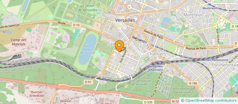 localisation de l'entreprise SYND.COPR. DU 3 RUE D ANJOU 78  VERSAILL à VERSAILLES