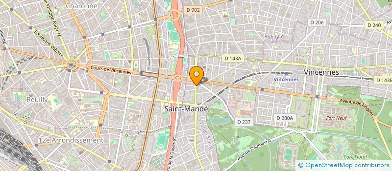 localisation de l'entreprise SYND.COPR DU 3 RUE DE LA REPUBLIQUE  SAINT-MANDE